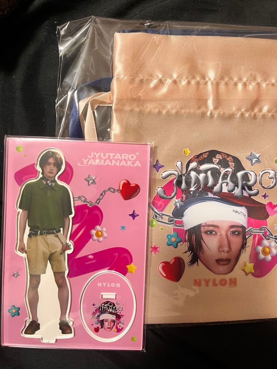 山中柔太朗 nylon アクスタ Amazon.co.jp: NYLON JAPAN 受注生産 山中柔太朗 巾着ポーチ&アクスタ